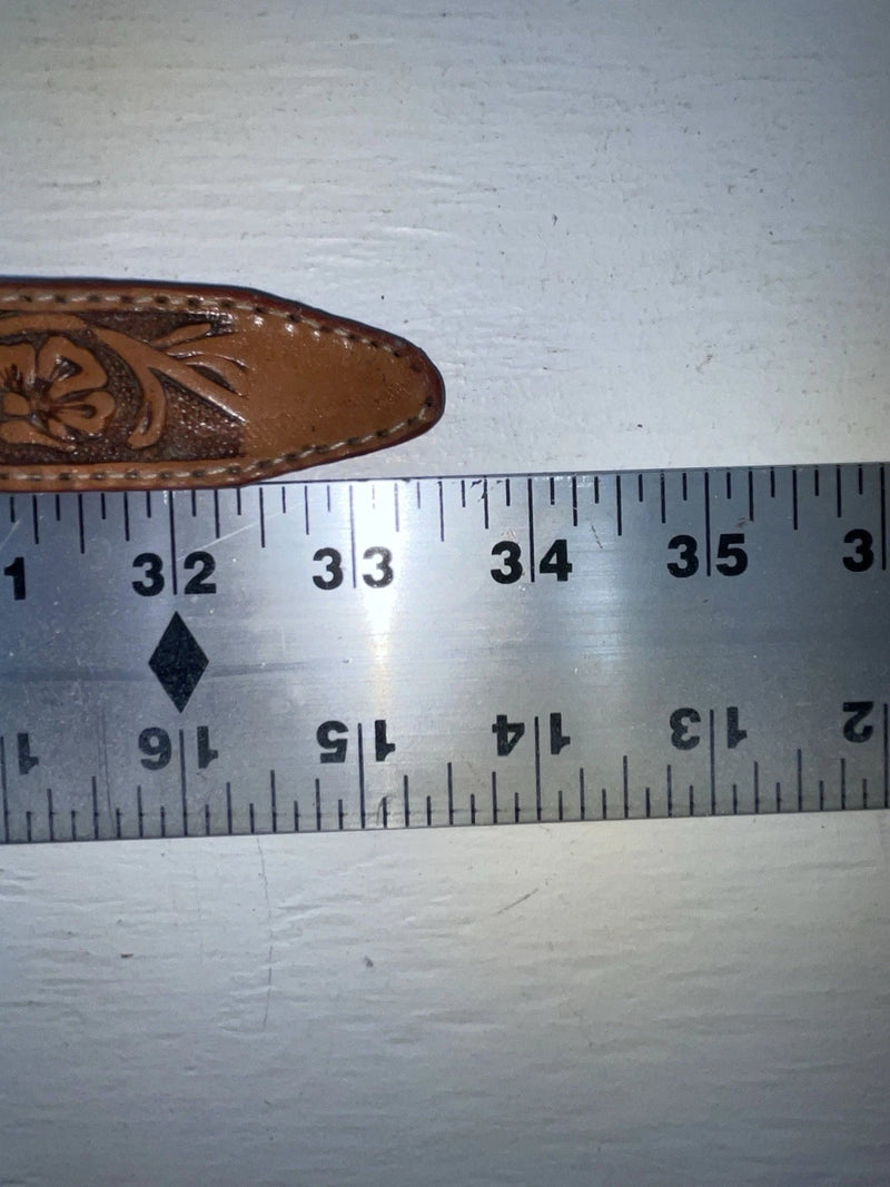 New Brown Genuine Leather Western Express Tooled 28” Belt NN-1