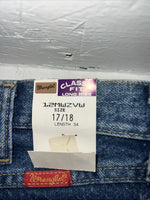 New Men’s Cowboy Cut Wrangler Classic Fit Long Rise Denim Jeans. 17/18x34 K-11