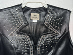 New Women’s 1849 Authentic Ranchwear Black Western Show Vest Medium WW-74