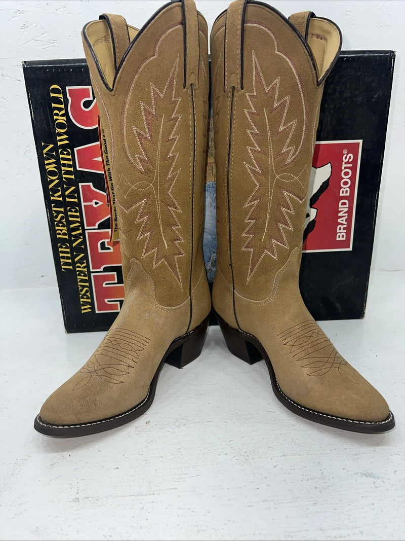 New Women’s Brown Texas Brand Cowboy Boots. 4906 6.5 6 1/2 M. 19-76