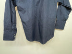 New Women’s Blue Long Sleeve Button Up Shirt 3B-108 