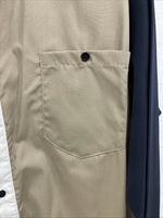 New Men’s Cowboy Threads Tan Blue White Long Sleeve Button Up Large AA-31