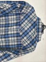 New Women’s Cumberland Blue Plaid Long Sleeve Pearl Snap 3XL GG-58