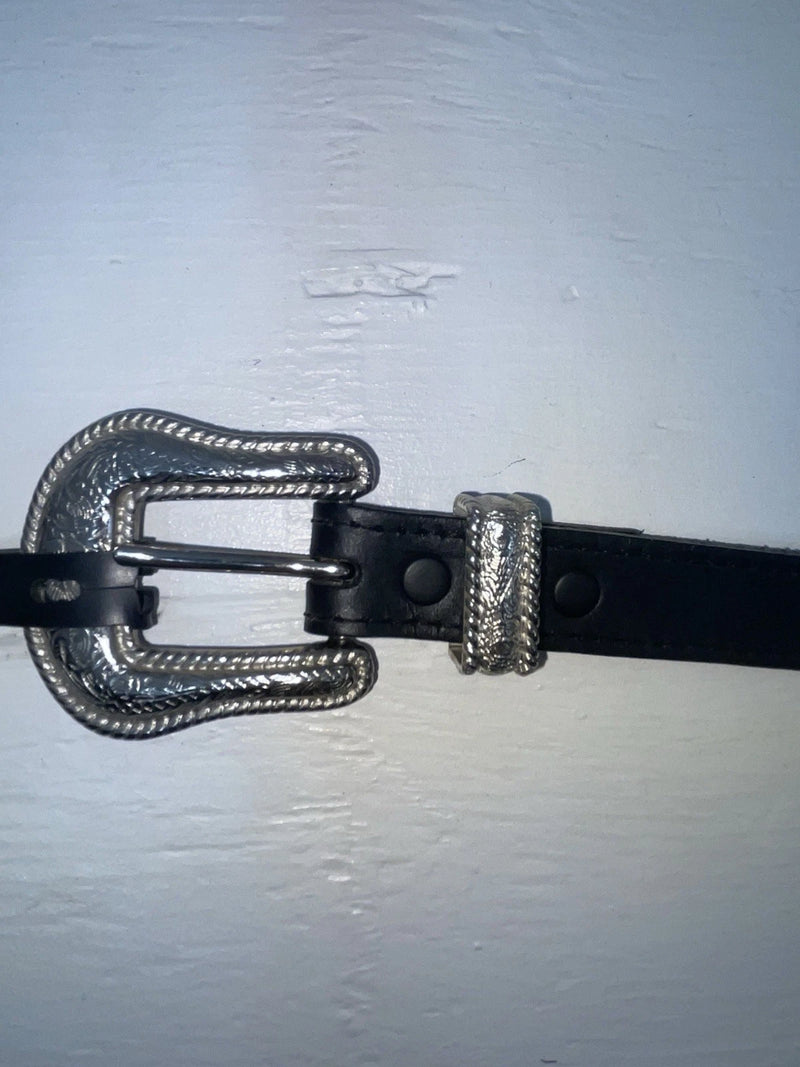 New Blacks Genuine Leather Silver Pendent XXL BELT #398402 NN-109