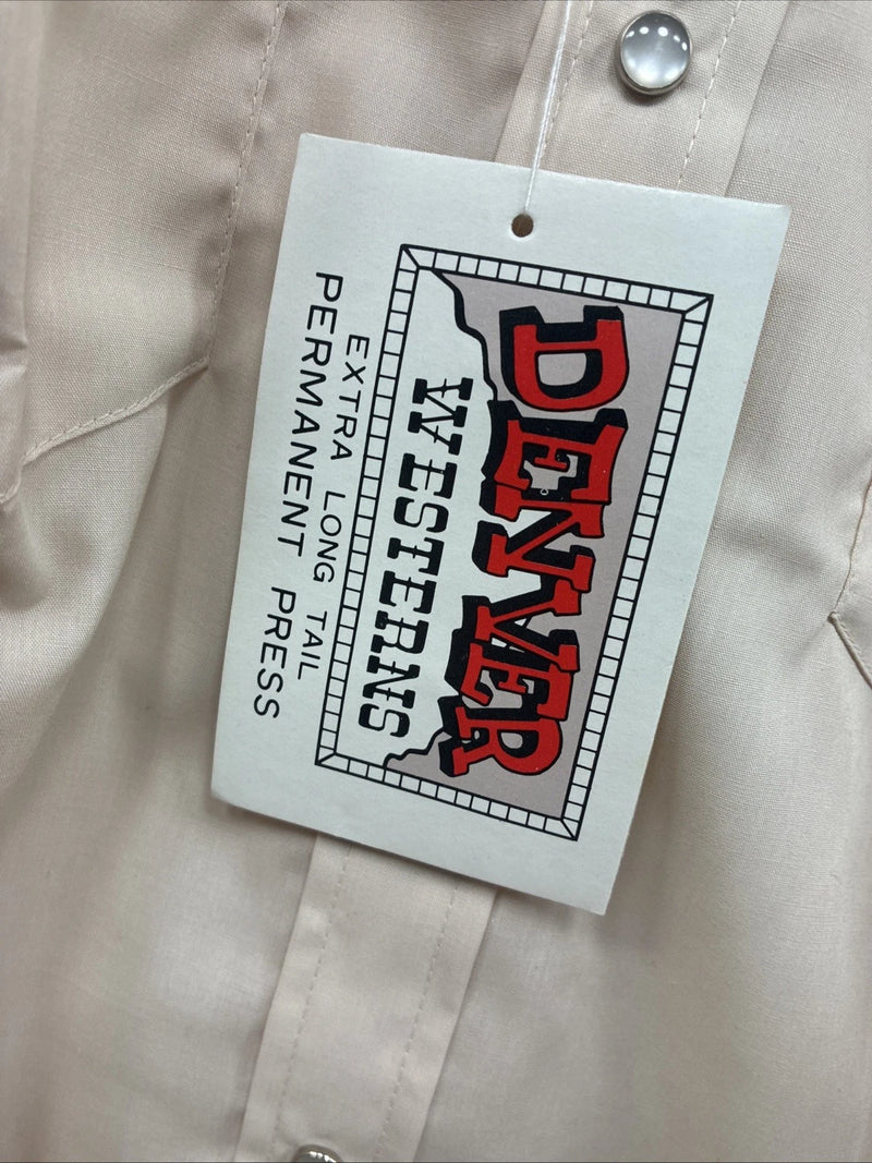 New Kids Denver Tan Long Sleeve Pearl Snap Size 18 CC-119