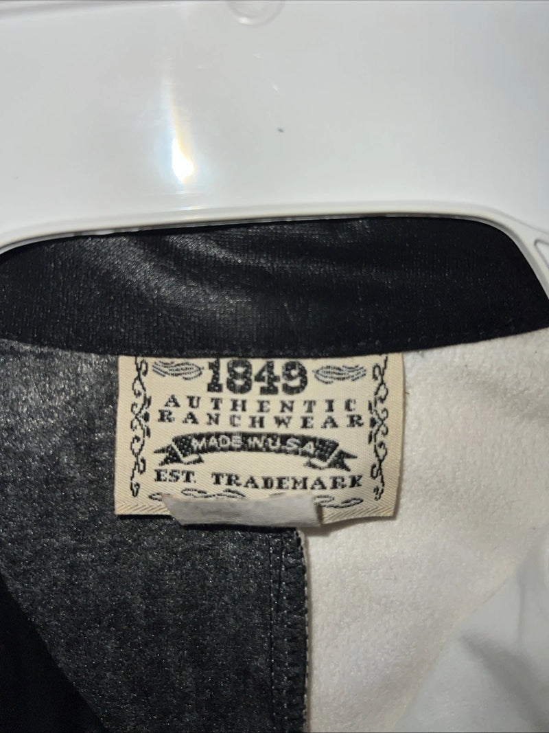 New Women’s 1849 Authentic Ranchwear Black White Short Show Jacket XS WW-12
