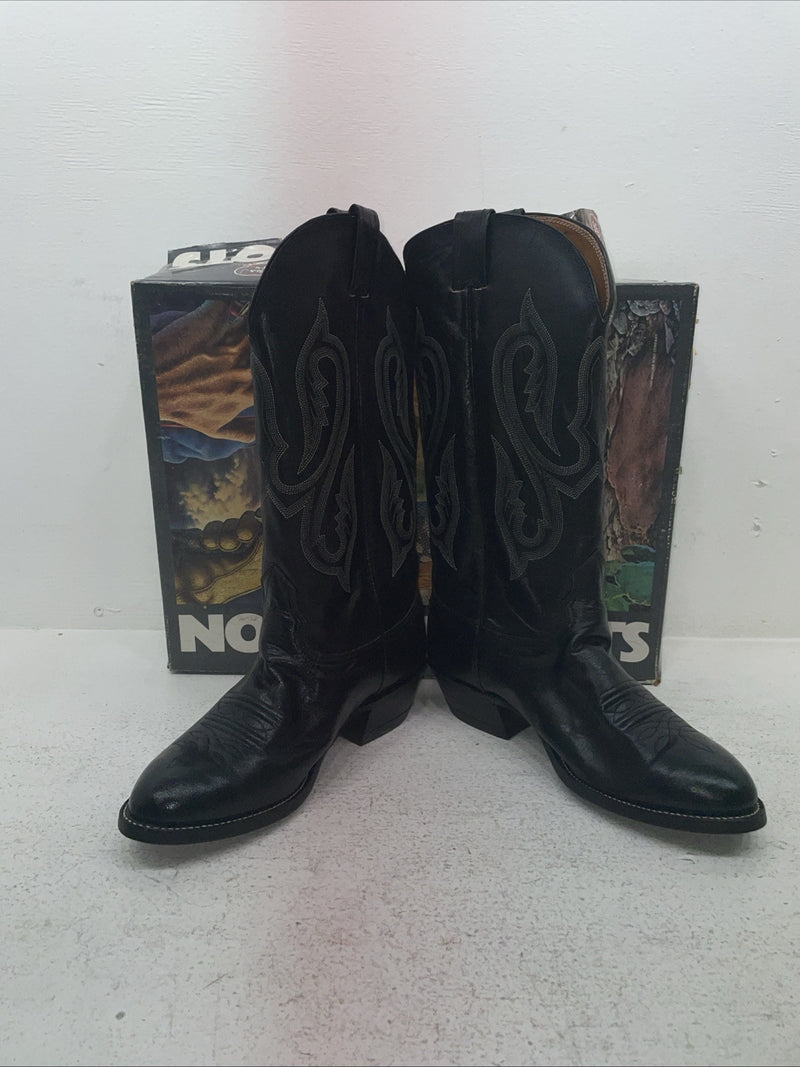 New Men’s Black Nocona Cowboy Boots. 8001 7.5 7 1/2 E E E. 3-152