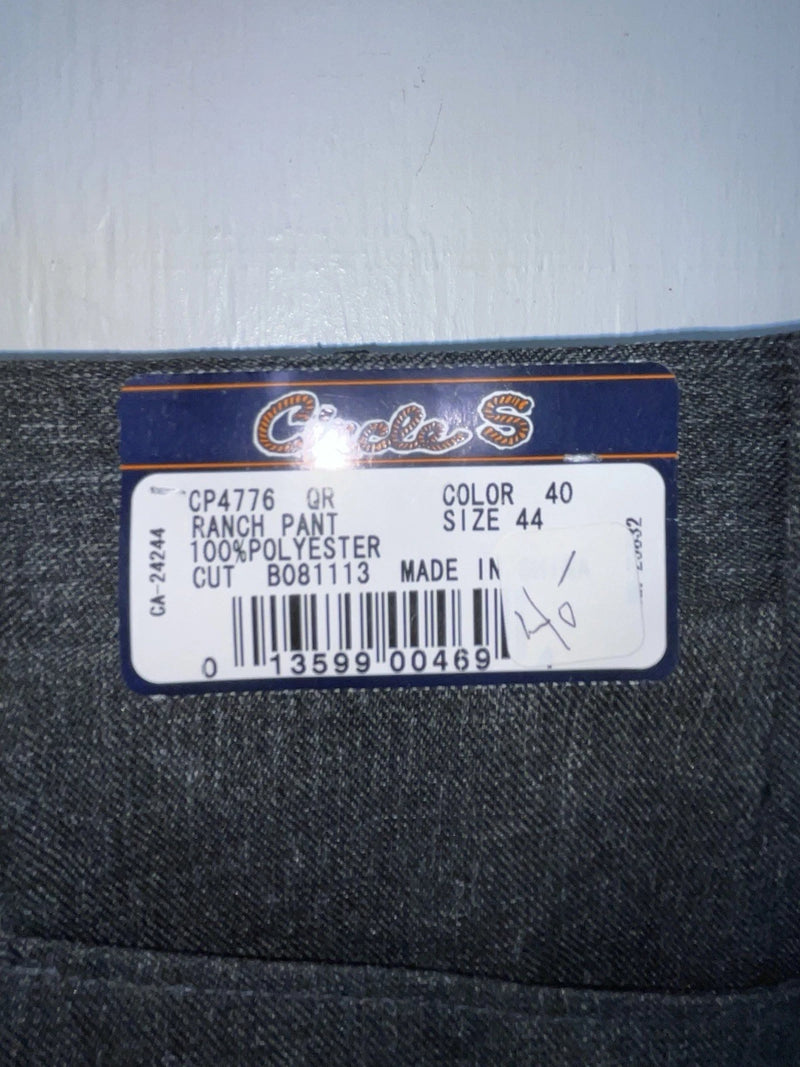 New Vintage Black Circle S Polyester Pants #CP4776 OO-3