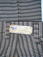 New Vintage Black Striped Panhandle Slim Polyester Pants #8076 OO-93