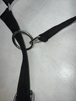 New Tough 1 Black White Draft Deluxe Nylon Halter #50-9575 W-37