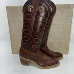 New Women’s Brown Texas Brand Cowboy Boots. 5433 5.5 5 1/2. 20-40