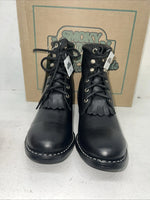 New Women’s Black Lace Up Cowboy Smoky Mountain Boots. 3009Y 6. 20-121