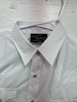 New Boys Champion Western White Long Sleeve Pearl Snap 16 CC-79