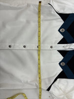 New Women’s Roughrider Blue Black White Long Sleeve Button Up Small YY-72