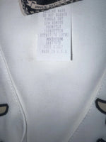 New Women’s Black White 1849 Authentic Ranchwear Cut Off Zip Up Vest M 3B-68