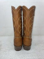 New Youth Brown Texas Brand Cowboy Boots. 2841 3.5 3 1/2 D. 24-142