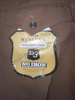 New Vintage Brown Dickson Jenkins Polyester Pants #2060 3A-23