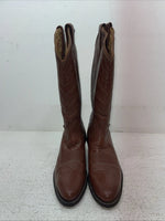 New Youth Brown Tony Lama Cowboy Boots. 8693 5 B. 2-162