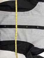 New Women’s Cowboy Threads Black White Long Sleeve Button Up Large TT-10