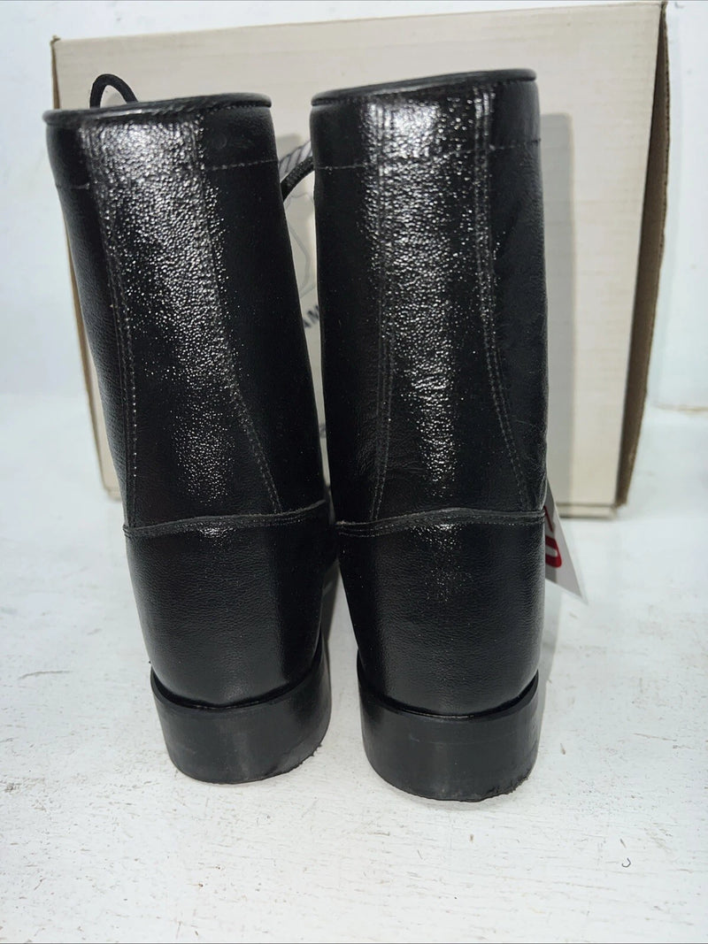 New Women’s Black A Jama Product Lace Up Cowboy Boots. 5110G 6.5 6 1/2. 18-10