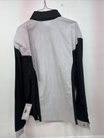 Me Women’s Cowboy Threads Black White Long Sleeve Button Up XL LL-38