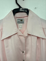 New Women’s Dickson Jenkins Pink Long Sleeve Pearl Snap Size 36 II-61