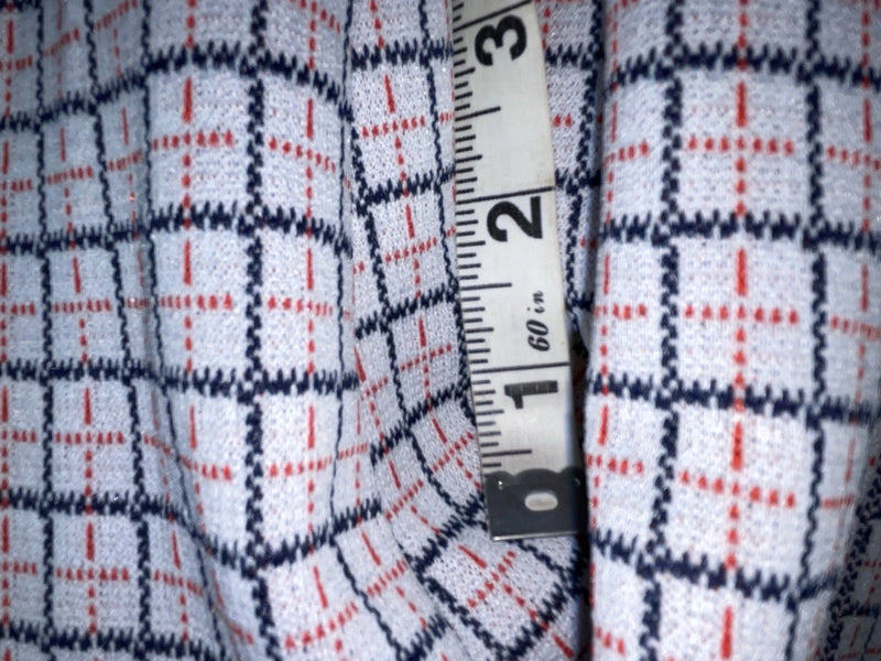 New Vintage Blue And Red Lined Dickson Jenkins Polyester Pants #723 3A-124