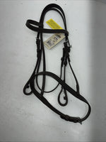 New Silver Fox Brown Cob Snaffle Bridle #20-1135-7-0 BB-16