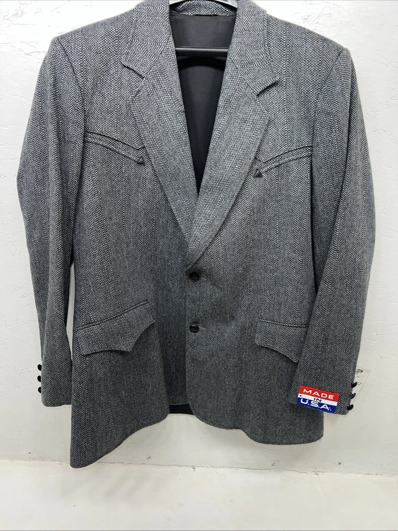 New Men’s Pioneer Wear Blue Suit Jacket 46L #12537 HH-607