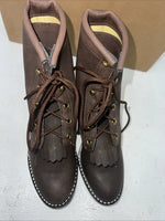 New Children’s Brown Lace Up Bronco Boots. C1361 11 D.24-88