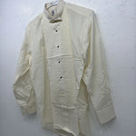 New Men’s Classix Cream Long Sleeve Pearl Snap Small 30/31 B-49