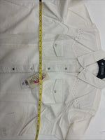 New Women’s Cumberland White Gem Long Sleeve Pearl Snap 2XL GG-43