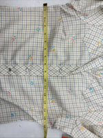 New Women’s Dickson Jenkins Yellow Printed Long Sleeve Pearl Snap Size 30 KK-12