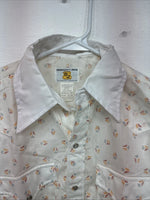 New Women’s Dickson Jenkins Floral Long Sleeve Pearl Snap 15 Large LL-88