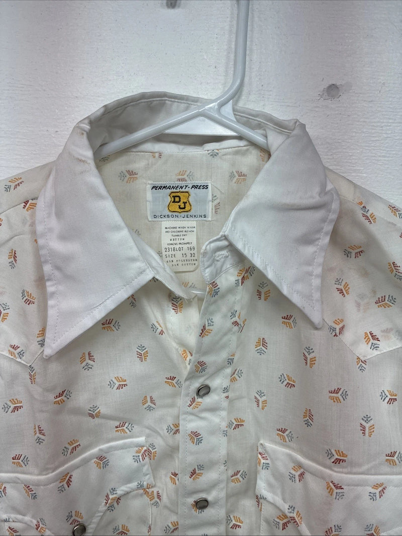 New Women’s Dickson Jenkins Floral Long Sleeve Pearl Snap 15 Large LL-88