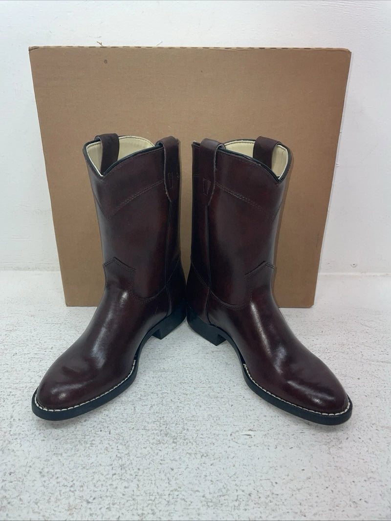 New Youth Cherry Black Texas Brand Cowboy Boots. 3008 4 D. 22-91