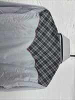 New Men’s Champion Western Gray Plaid Long Sleeve Pearl Snap 15 Medium AA-76