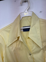 New Women’s Panhandle Slim Yellow Long Sleeve Pearl Snap 14 Medium II-82