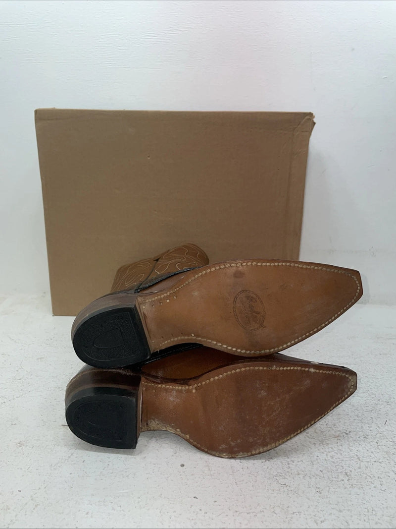 New Men’s Brown Rodeo Cowboy Boots. 7044 7 D. 1-42