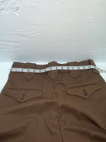 New Vintage Brown Dickson Jenkins Polyester Pants #2402 ZZ-39
