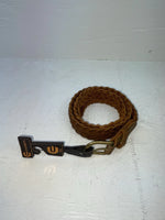 New Brown Genuine Leather Chambers Braided 28” Belt NN-45