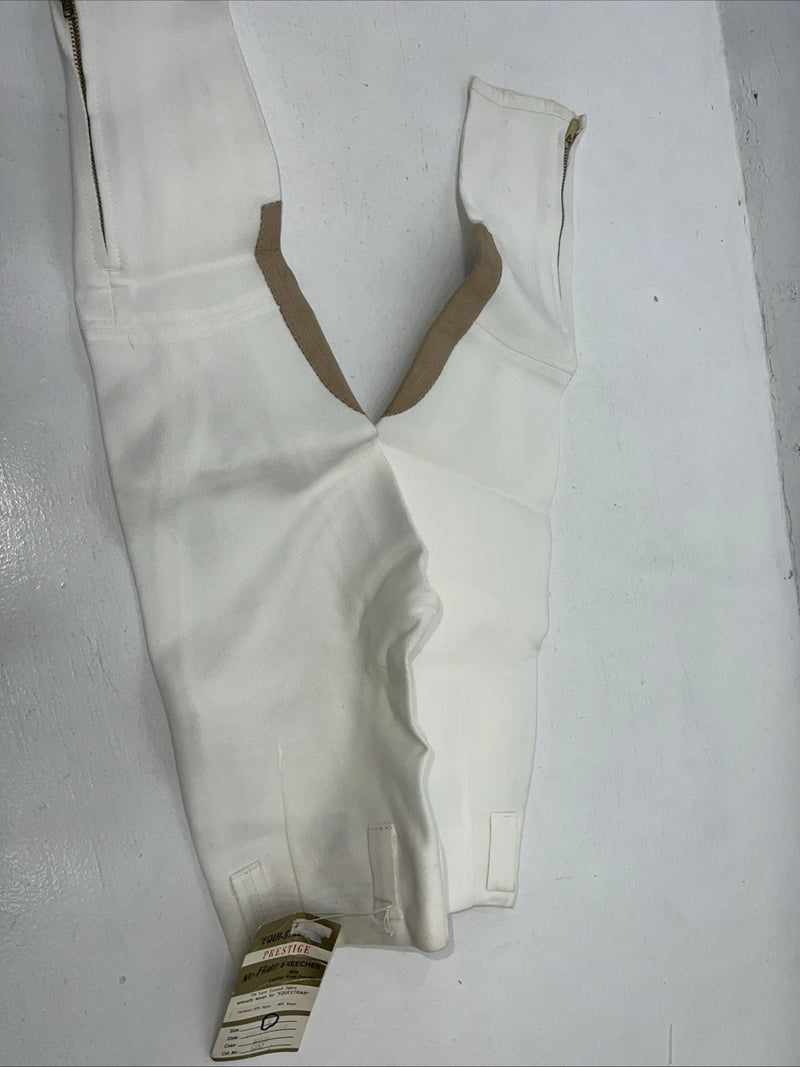 New Children’s White Equi-stretch Prestige No Flare English Breeches. 6 A-160
