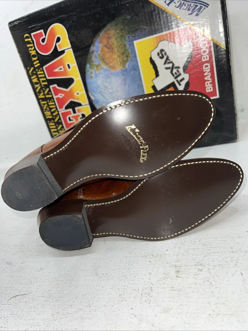 New Women’s Brown Texas Brand Cowboy Boots. 4244 7 M. 18-75