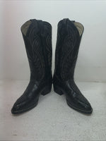 New Youth Black Brock Cowboy Boots. 1920 6.5 6 1/2 E E. 2-145
