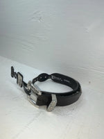 New Black Genuine Leather Double S Pendent 28” Belt #3508501 JJ-118