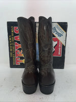 New Men’s Brown Texas Brand Cowboy Boots. 6611 10.5 10 1/2 D. 7-92