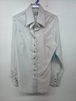 New Women’s Panhandle Slim Gray Long Sleeve Pearl Snap Size 30 KK-14