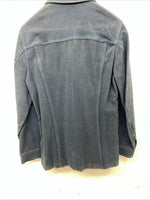 New Women’s Lee Blue Long Sleeve Button Up Jacket M #1941 3C-45