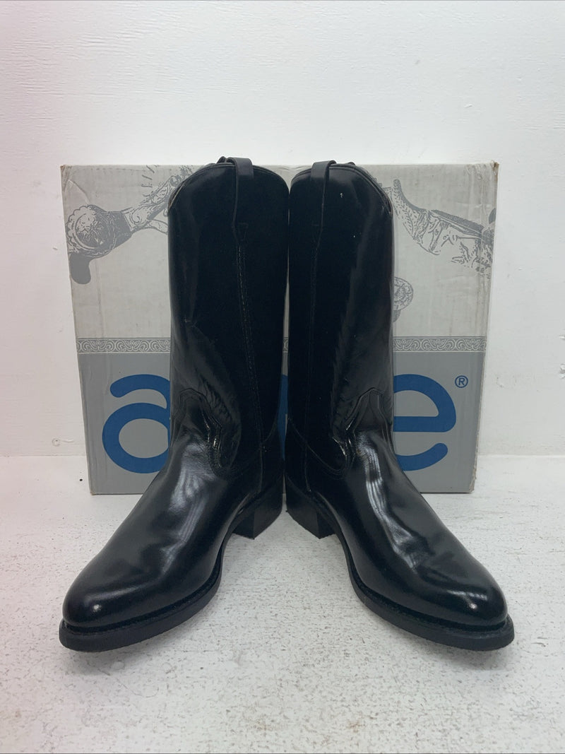New Men’s Black Acme Cowboy Boots. 9080 8.5 8 1/2 E W. 3-132
