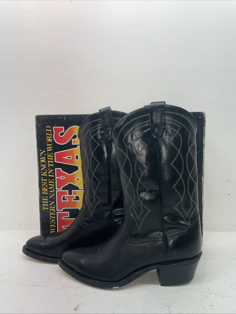 New Men’s Black Texas Brand Cowboy Boots. 5100 10 E E. 6-48
